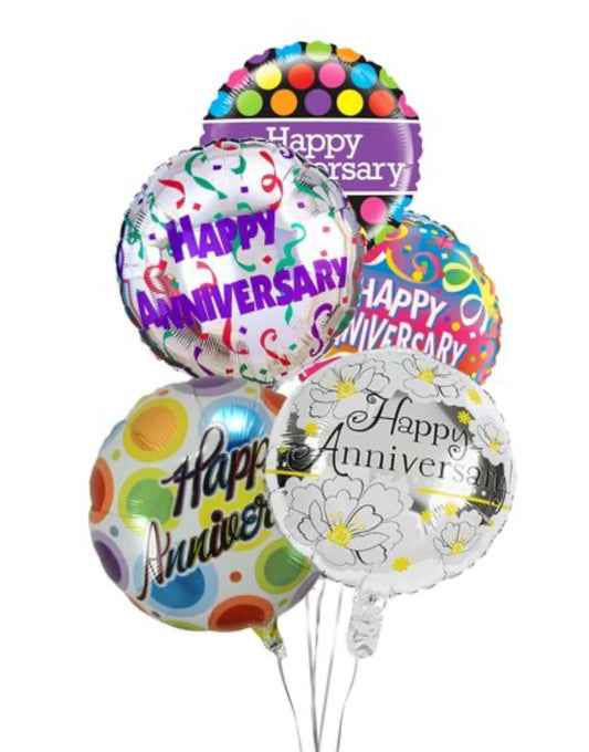 18’ Anniversary Mylar Balloons